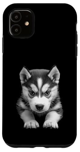 Hülle für iPhone 11 Sibirischer Husky-Welpe von Cute Puppy Dog Design