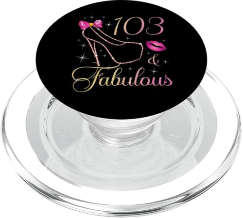 103 & Fabulous 103 Years Old Queen 103. Geburtstag Frau PopSockets PopGrip für MagSafe von Cute Queens Birthday Party