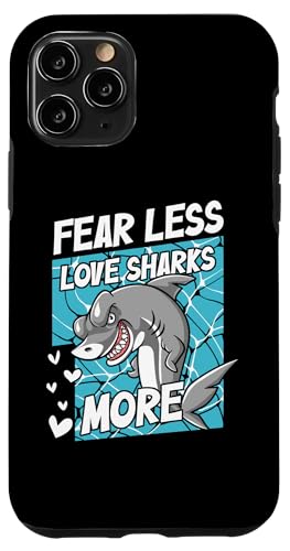 Hülle für iPhone 11 Pro Fürchte weniger Liebeshaie Mehr Weißwal-Hammerhai von Cute Shark Lover Apparel Plush Species Toy Gifts