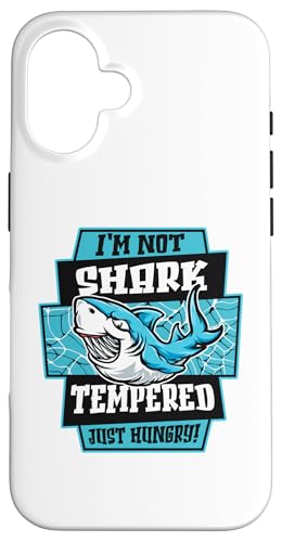 Hülle für iPhone 16 Nicht haiefreudig, nur hungrig, weißer Wal, Hammerhai von Cute Shark Lover Apparel Plush Toy Species Gifts