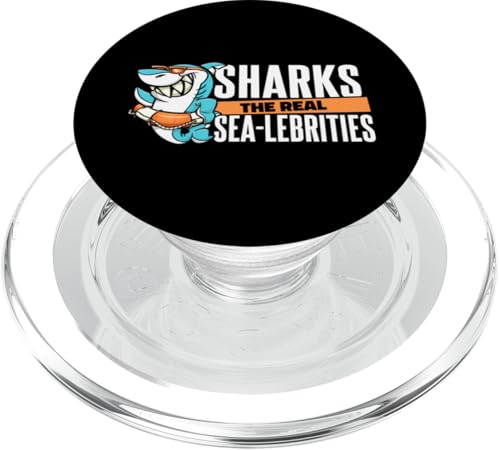 Shark The Real Sea-Lebrities Wal Hammerhead White Shark PopSockets PopGrip für MagSafe von Cute Shark Lover Apparel Plush Toy Species Gifts