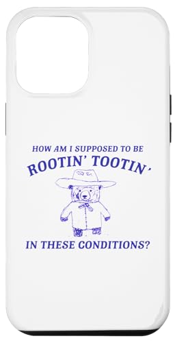 Hülle für iPhone 15 Pro Max Wie wurzelt Tootin Tootin unter diesen Bedingungen? Retro Bear Meme von Cute Silly Bear Memes Genz Humor