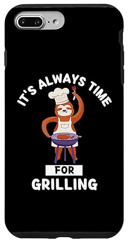 Hülle für iPhone 7 Plus/8 Plus Niedliches Kawaii-Faultier It's Always Time For Grillen von Cute Sloth It's Always Time For Grilling