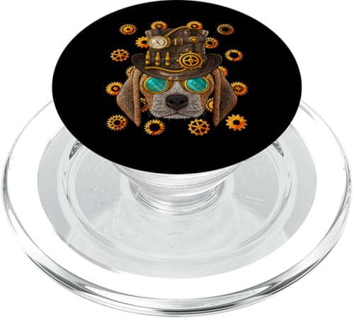 Steampunk Beagle Mittelalter viktorianischer Dampfhund PopSockets PopGrip für MagSafe von Cute Steampunk Animals