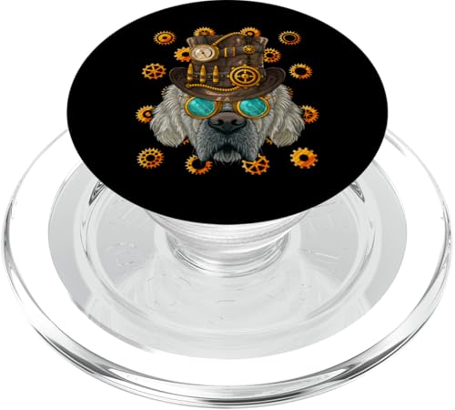 Steampunk Golden Retriever Mittelalter viktorianischer Dampfbetrieb PopSockets PopGrip für MagSafe von Cute Steampunk Animals