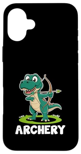 Niedlicher Bogenschießen-Spieler, Sportspiel Hülle für iPhone 16 Plus von Cute Tyrannosaurus Gift for Kids