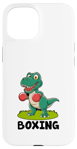 Niedlicher Boxspieler Sport Spiel Spiel Hülle für iPhone 15 von Cute Tyrannosaurus Gift for Kids