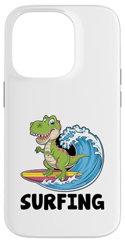 Süßes Sportspiel für surfende Spieler Hülle für iPhone 14 Pro von Cute Tyrannosaurus Gift for Kids