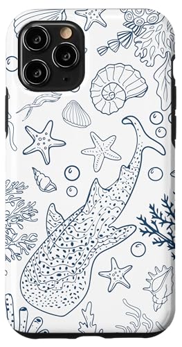 Hülle für iPhone 11 Pro Walhai Korallenriffe Muschel Seestern Ozean Strand Meer von Cute Whale Shark Seashell Mermaid Sea Designs