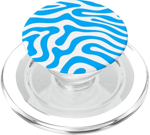 Einfache gewellte Wasserlinien PopSockets PopGrip für MagSafe von Cute and Simple Minimalist Patterns