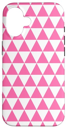 Hülle für iPhone 16 Einfache, rosa nahtlose Dreiecke von Cute and Simple Minimalist Patterns