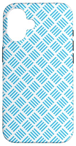 Hülle für iPhone 16 Schlichtes blaues japanisches traditionelles Muster von Cute and Simple Minimalist Patterns