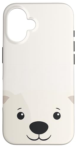 Hülle für iPhone 16 Wintertier Arktis Süßer Eisbä von Cute and Vintage Arctic Animal Polar Bear Design