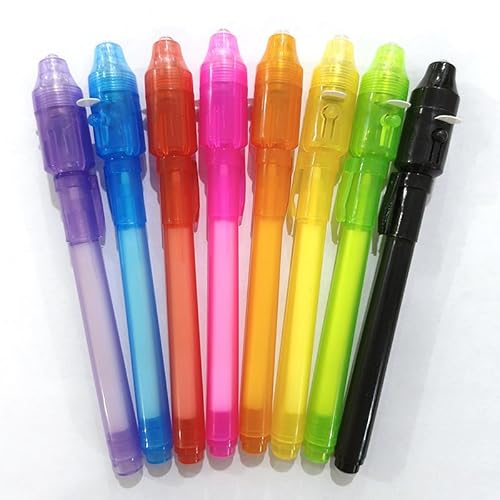 Zauberstifte,10pcs Geheimstift,Geheimstift mit UV-Licht von Cutiolly