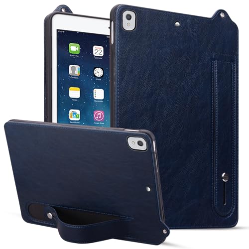 Case Compatible with iPad Air 13 inch (2024) M2, [Built-in Pencil Holder] Shockproof Cover, Translucent Hard Shell with Pencil Holder Blue von Cxzaqwer