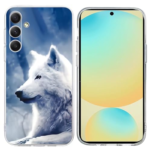 Cxzaqwer Canis lupus arctos Schutzhülle für Samsung Galaxy A36 5G, für Mädchen und Damen, dünn, stoßfest, klar, Blumenmuster, weich, flexibel, TPU, Schutzhülle für Samsung Galaxy A36 5G von Cxzaqwer