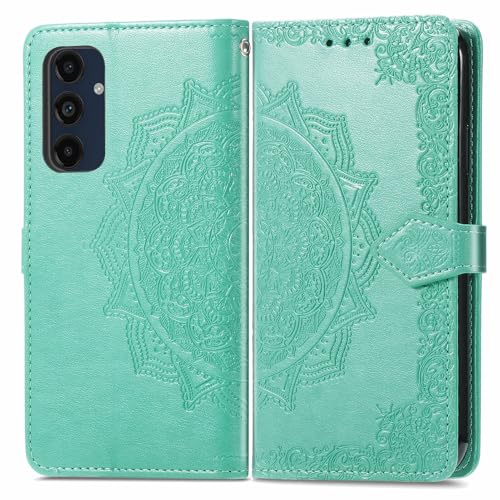 Cxzaqwer Handyhülle Kompatibel mit Samsung Galaxy A16 5G Flip Wallet PU Leder Hülle Magnetverschluss [Standfunktion] [Kartenfächer] Datura für Samsung Galaxy A16 5G Grün von Cxzaqwer