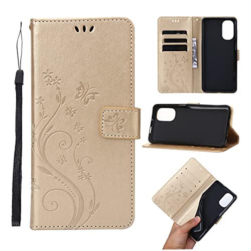 Cxzaqwer Handyhülle Kompatibel with Samsung Galaxy A25 5G, Flip Wallet PU Lederhülle Klapphülle Magnetische [Standfunktion] [Kartenfächern] Schutzhülle für Galaxy A25 5G Schmetterlinge Blau von Cxzaqwer