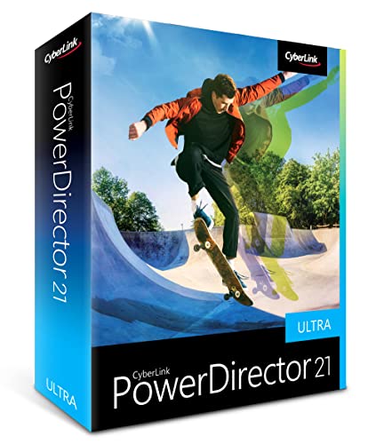 CyberLink PowerDirector 21 Ultra | Benutzerfreundliches Videobearbeitungsprogramm für PC | Greenscreen und tausenden Effekten | Fotoshow | Heimstudio | Screen Recorder | Windows 10/11 [Box] von CyberLink