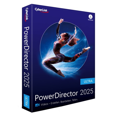 PowerDirector 2025 Ultra Dauerlizenz PKC   1 PC  (Code in a Box) von CyberLink