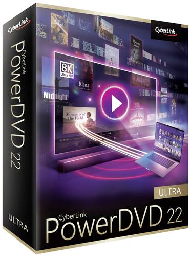 Cyberlink PowerDVD 22 Ultra Vollversion, 1 Lizenz Windows Videobearbeitung von Cyberlink