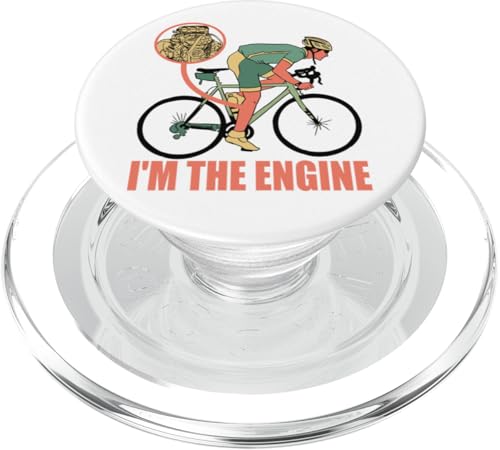 Cycling Funny Bicycle Rider Bike Lover Humor Cyclist PopSockets PopGrip für MagSafe von Cycling Enthusiast Designs