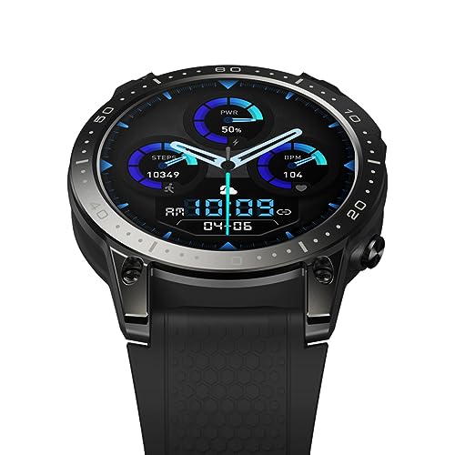 Cymwer Zeblaze Ares 3 Pro Gesundheitsmonitor Smartwatch 400 mAh Sportuhr AMOLED-Display Wasserdicht 100+ Sportmodi von Cymwer