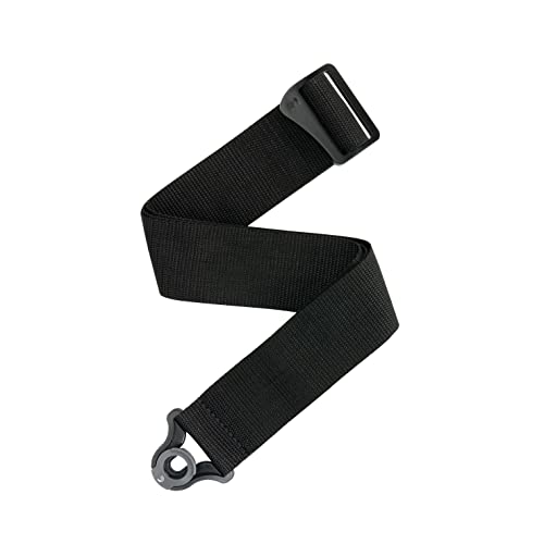 D'Addario Accessories Auto Lock Gitarrengurt - Gitarrengurt mit Verschluss - Locking Guitar Strap - Schwarz, Polypro von Planet Waves