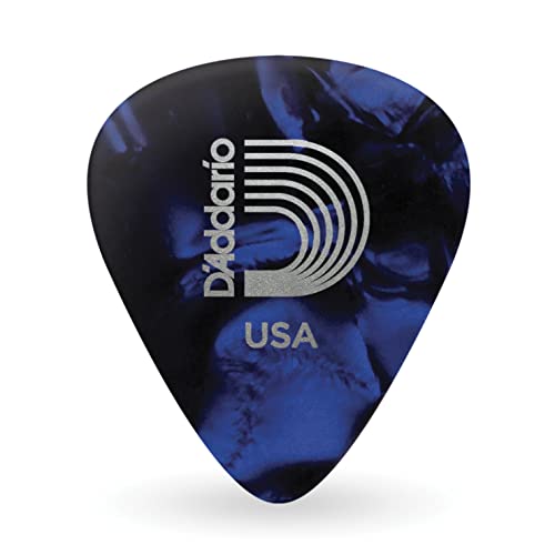 Planet Waves 1CBUP2-10 Picks Pearl Celluloid Picks Green Pearl 10 Picks Standard Shape in Light von D'Addario