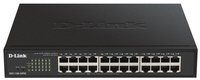 D-Link 24-Port PoE DGS-1100-24PV2 Gigab.Smart Switch 24x10/100/1000Mbit/s von D-LINK DEUTSCHLAND GMBH