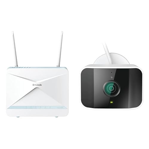 Bundle aus D-Link G416/E Eagle PRO AI AX1500 4G+ Smart Router + D-Link DCS-8620LH Überwachungskamera Bundle aus D-Link G416/E Eagle PRO AI AX1500 4G+ Smart Router + D-Link DCS-8620LH Überwachungskamera von D-Link