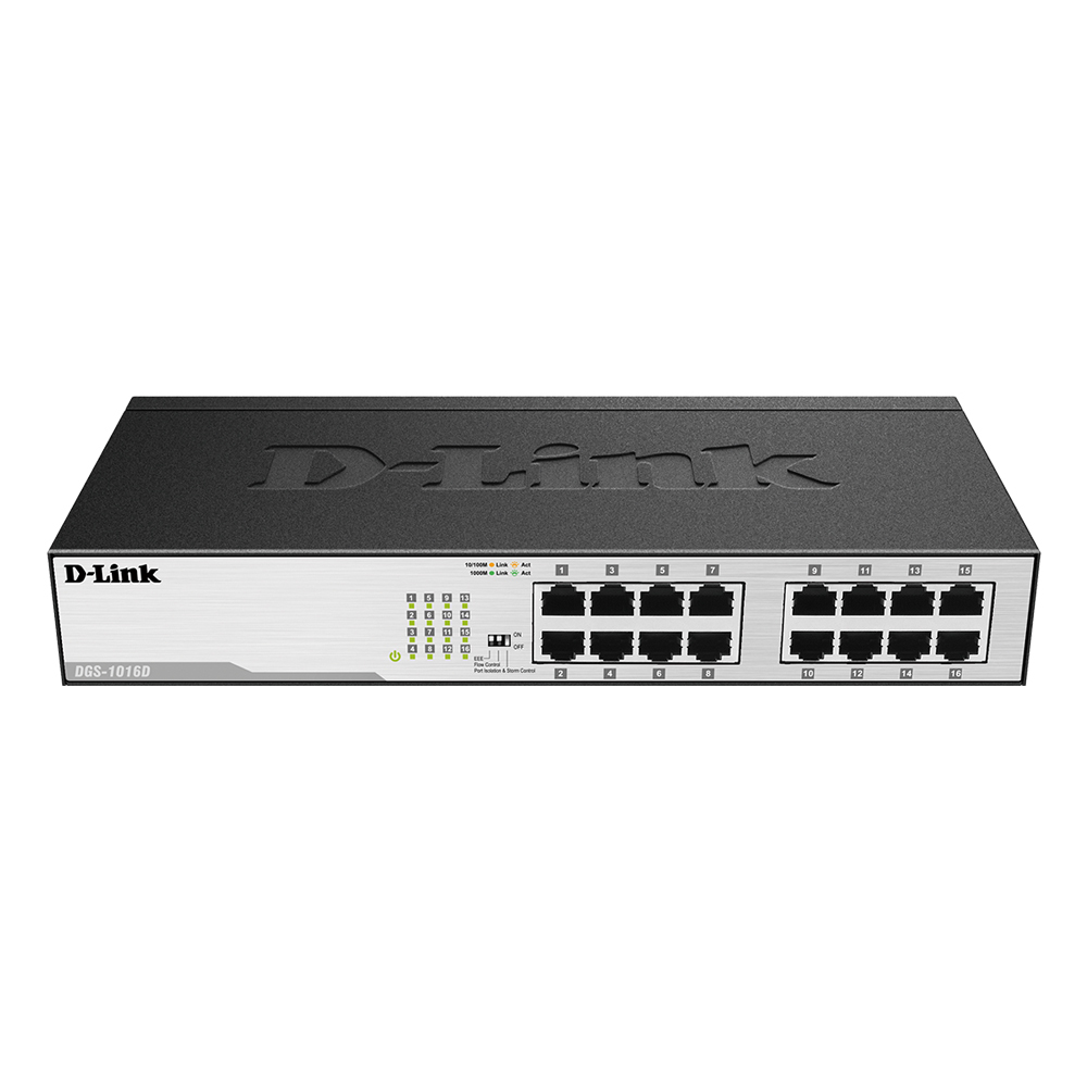 D-Link DGS-1016D Unmanaged Switch [16x Gigabit Ethernet] von D-Link