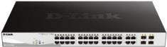 D-Link DGS 1210-28MP - Switch - Smart - 24 x 10/100/1000 (PoE+) + 4 x Combo Gigabit - Desktop, an Rack montierbar - PoE+ (370 W) von D-Link