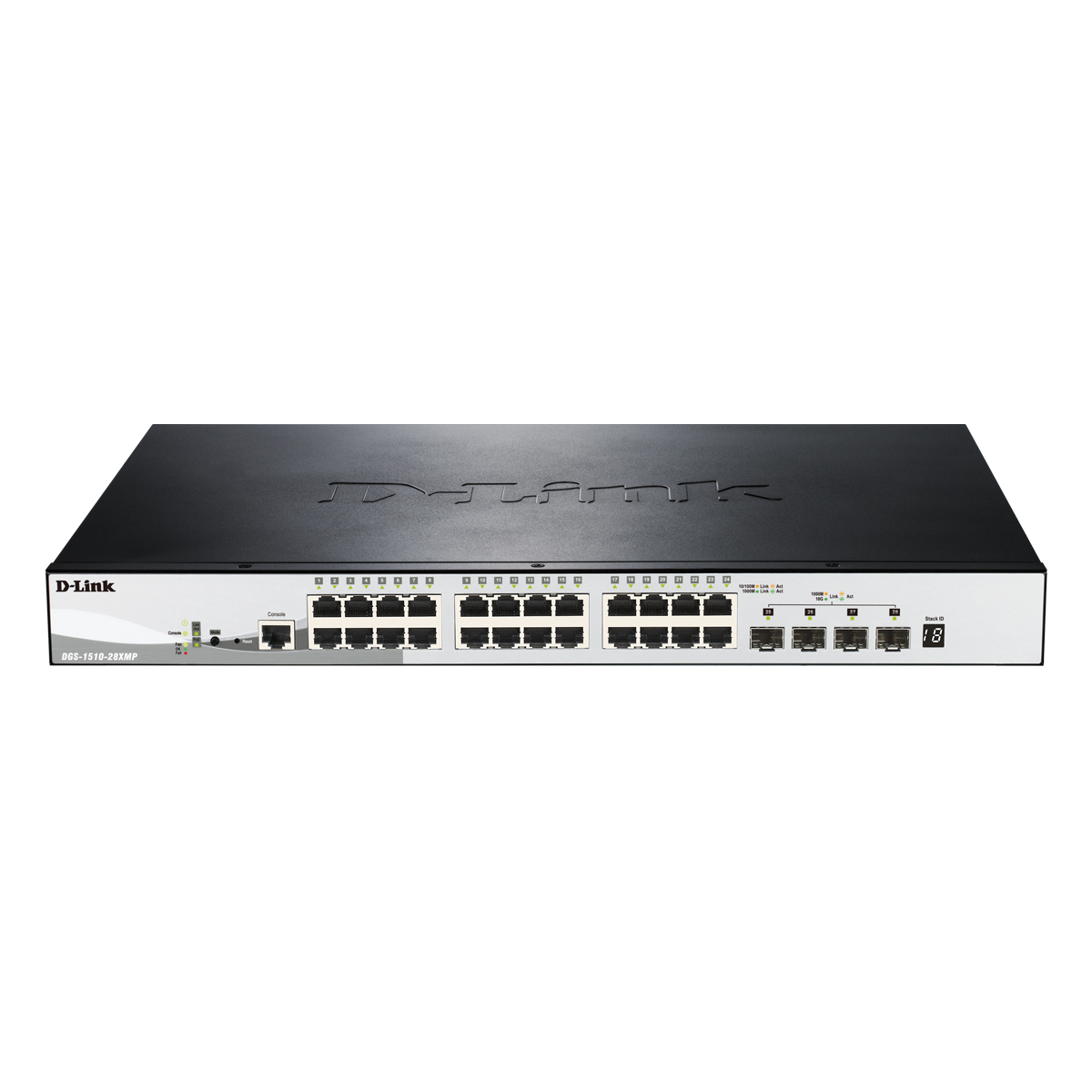 D-Link DGS-1510-28XMP Smart Managed Switch [24x Gigabit Ethernet PoE+, 370W, 4x 10 Gbit/s SFP+]  von D-Link