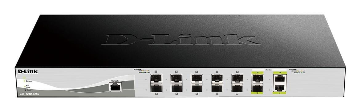 D-Link DXS-1210-12SC 10 Gigabit Ethernet Smart Managed Switches 10x 10G-SFP+ ... von D-Link