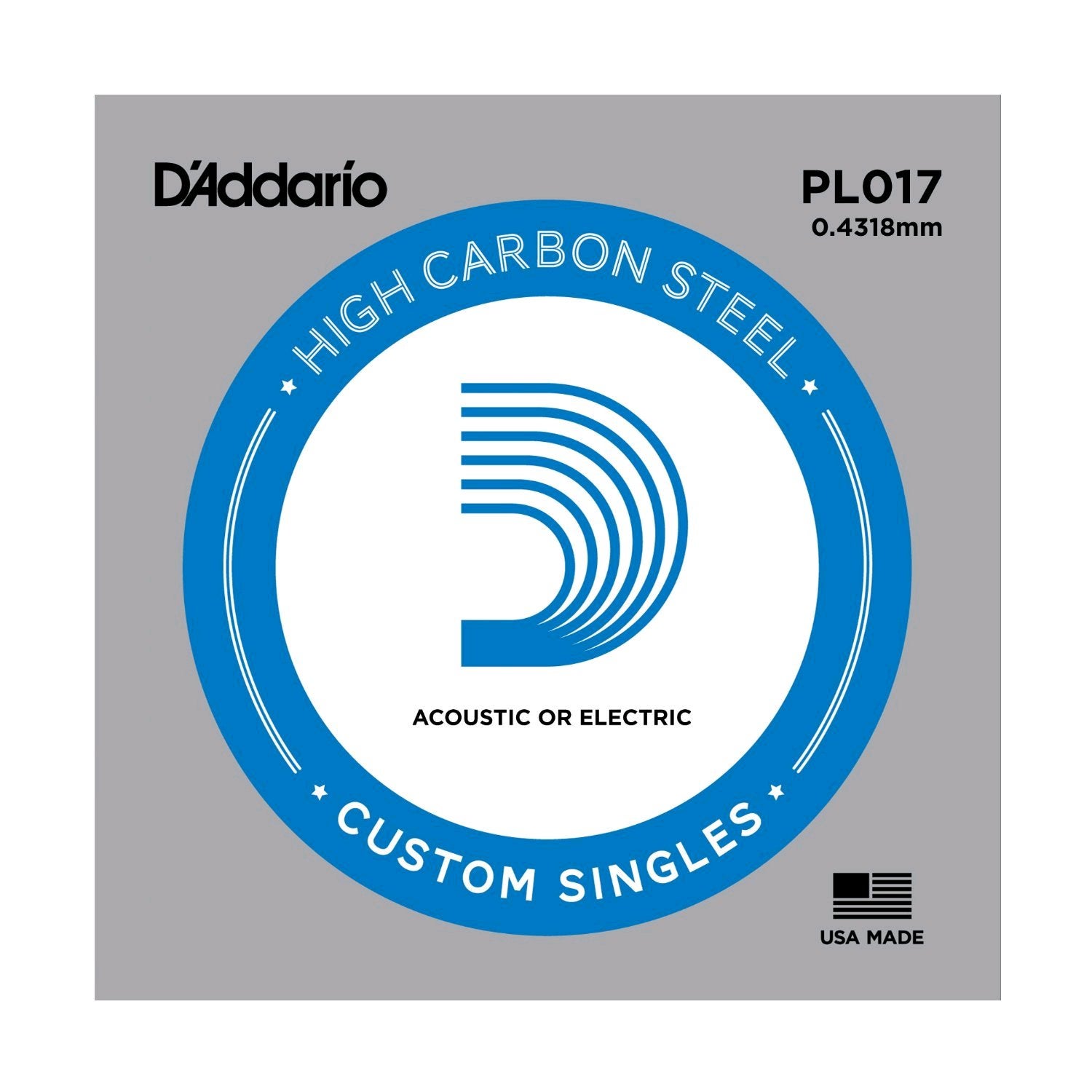 D&apos;Addario PL017 lose Saite für akustische und E-Gitarren von D&apos;Addario