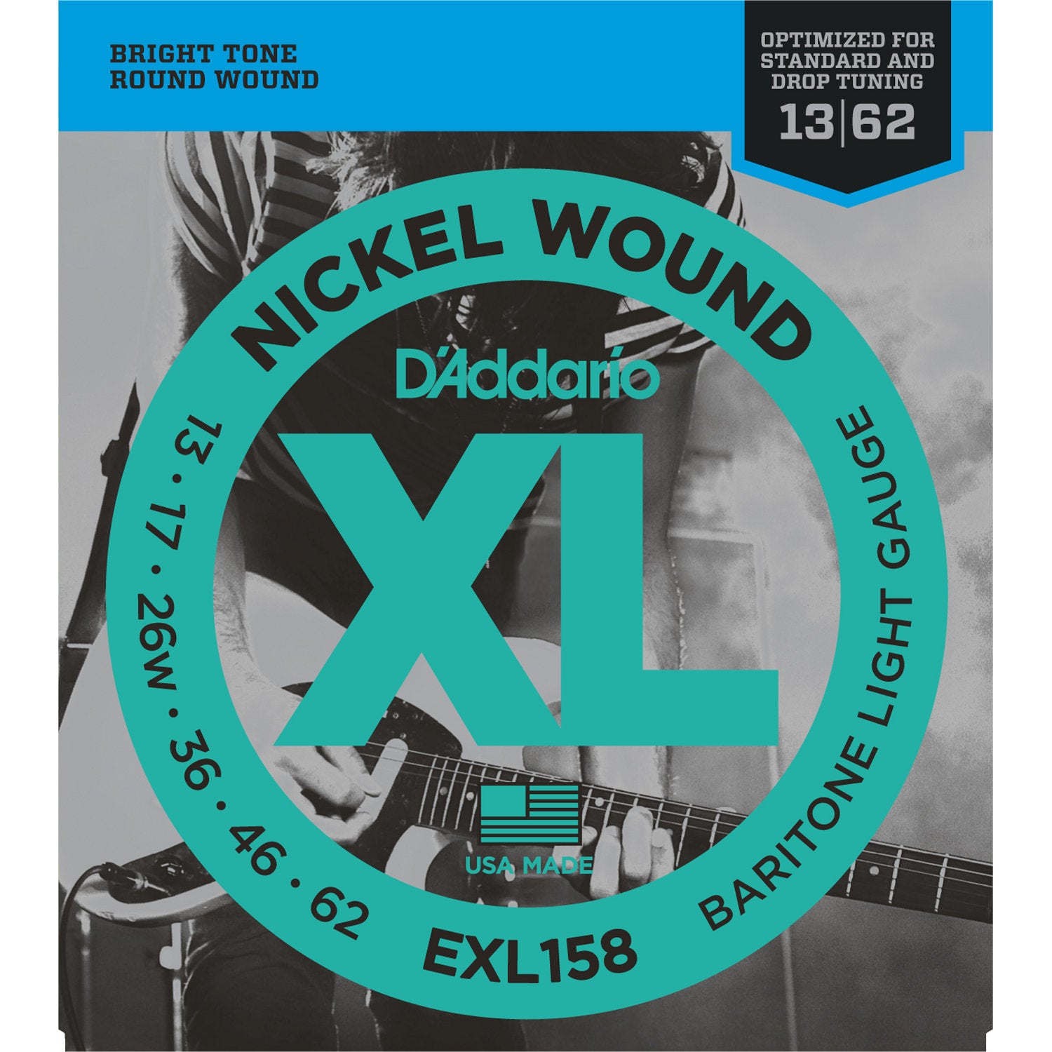 Daddario EXL158 Saitensatz für Bariton-E-Gitarren von D&apos;Addario