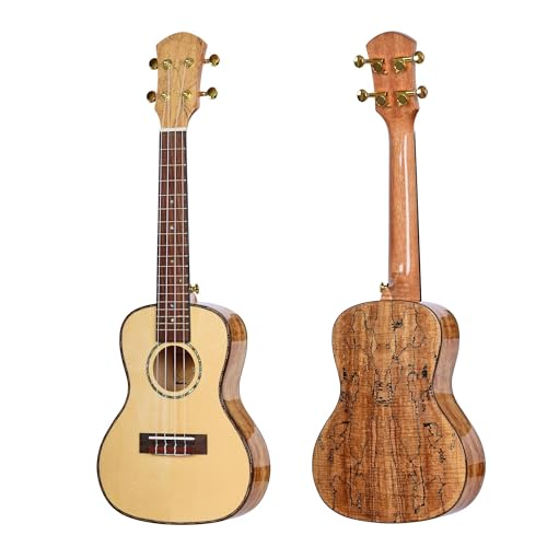 Professional Ukulele 24/26 Zoll Massivholz-Konzert-Sapeli-Ukulele(24 Inch) von DABAUR