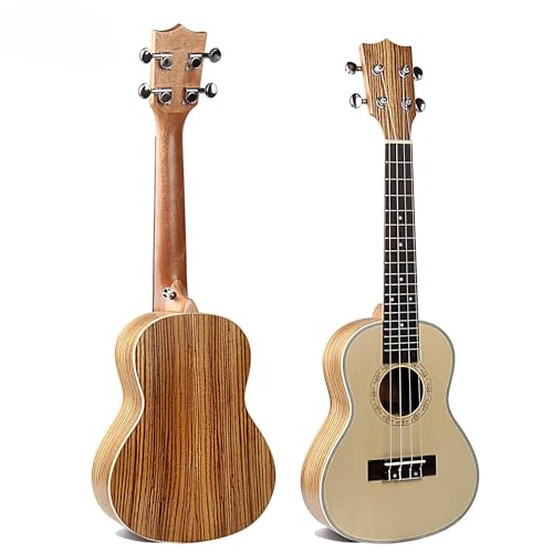 Professional Ukulele 24-Zoll-Konzert-Ukulele Nylonsaitengitarre Fichtendecke Mit Zebra-Rücken-Ukulele von DABAUR