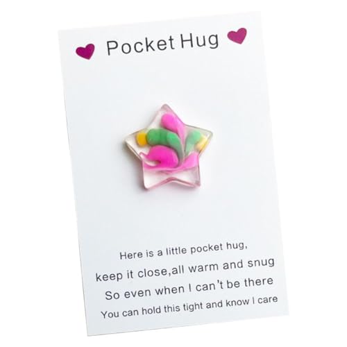 Little Star Pocket Hug Token Geschenkkarte Andenken Pocket Hug Token Bulk Hug Grußkarte Karten Austausch Little with Stars R von DAGESVGI