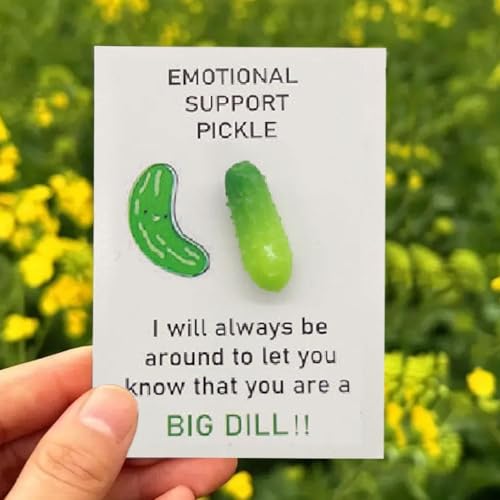 Lustige Taschen-Umarmungskarte, "This Pickle Is Here To Help You Dill With All That Hug Encouragement Life Your Warm Throws Way" von DAGESVGI