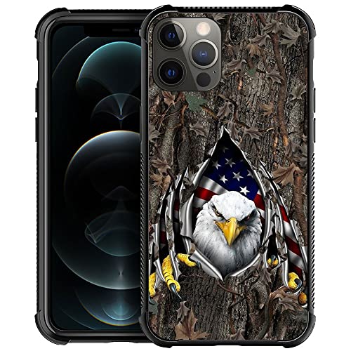 DAIZAG Kompatibel mit iPhone 11 Pro Max Hülle, Amerikanische Flagge Eagle Rip Oak Camo iPhone 11 Pro Max Hüllen für Mann Frau, Rundumschutz Stoßfest Anti-Kratzer TPU Hülle Apple Cover von DAIZAG