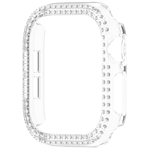 DAMAIAZG Double PC-Uhrengehäuse, Anti-Fall-Schutzrahmen, kratzfester Uhren-Displayschutz for Apple Watch Series 10 42 mm/46 mm von DAMAIAZG