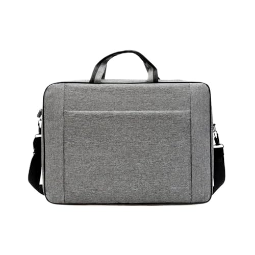 DAOFEUK Laptop-Tasche, Schutzhülle, Schulter-Tragetasche, für 15,6 Zoll (39,6 cm) Computer, Notebook, stoßfest, Handtasche, Aktentasche (grau) von DAOFEUK