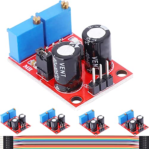 DAOKAI NE555 Pulsfrequenz Duty Cycle Einstellbare Modul Rechteckige Rechteckwelle Signalgenerator,Schrittmotor-Treiberplatinenmodul NE555 Impulsgenerator(5 Stück) von DAOKAI