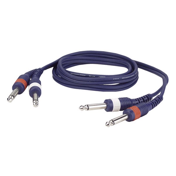 DAP FL223 Instrumentenkabel 2x Klinke male - 2x Klinke male, 3 Meter von DAP