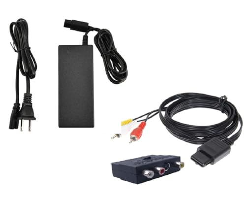 Set für Nintendo Game Cube GC Netzkabel + TV Scart 3 Chinch Kabel Fernsehkabel Ladekabel Stromkabel Stromstecker Set für Nintendo Game Cube GC Netzkabel + TV Scart 3 Chinch Kabel Fernsehkabel Ladekabel Stromkabel Stromstecker von DARLINGTON & Sohns
