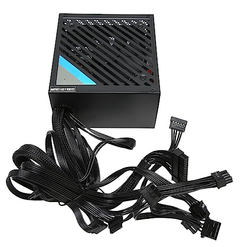 PFC-Netzteil, 200–240 V, Geräuscharm, Plug-and-Play-Gaming-Computer, Energieeffizient, für Desktop-PC (ATX-550W) von DAUZ
