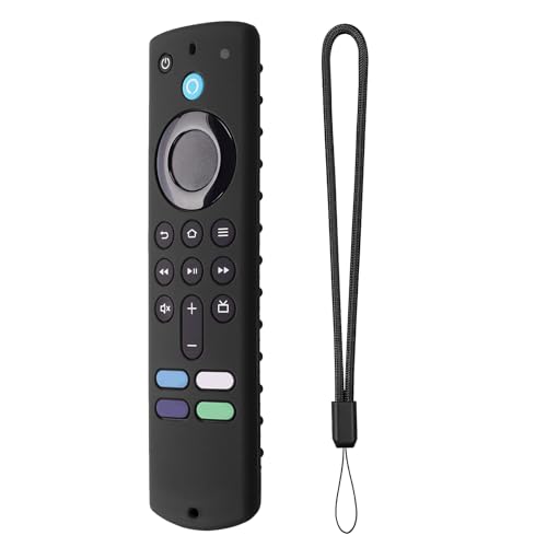 Silikon Fernbedienung Hülle, 16x4.5cm Silikon Hülle Für Fir-e TV Stick 4k, Wasserdichtes Anti-Drop-Gehäuse, rutschfeste Silikon-Hülle Mit Umhängeband, Stoßfeste 4K Anti Fall RC Silikon Abdeckung von DAWCBVJQ