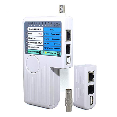 DAXGD Remote RJ11 RJ45 USB BNC LAN Netzwerkkabel Tester für UTP STP LAN Kabel Tracker von DAXGD